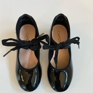 Capezio Black Patent Jr. Tyette Tap Shoe 625C